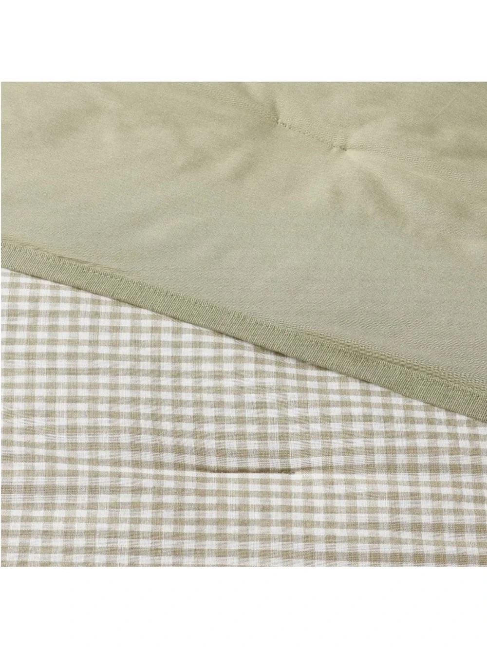 NWT King Mini Gingham Comforter and Sham Set Moss Green - Threshold